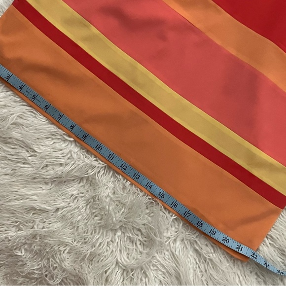 Address Maggy Red/Orange Silk Sundress - Picture 8 of 10